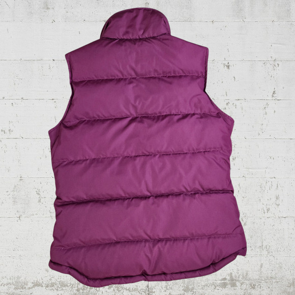 Y2K Aeropostale Purple Down Filled Mock Neck Full Zip Puffer Vest Size Medium - Picture 7 of 8